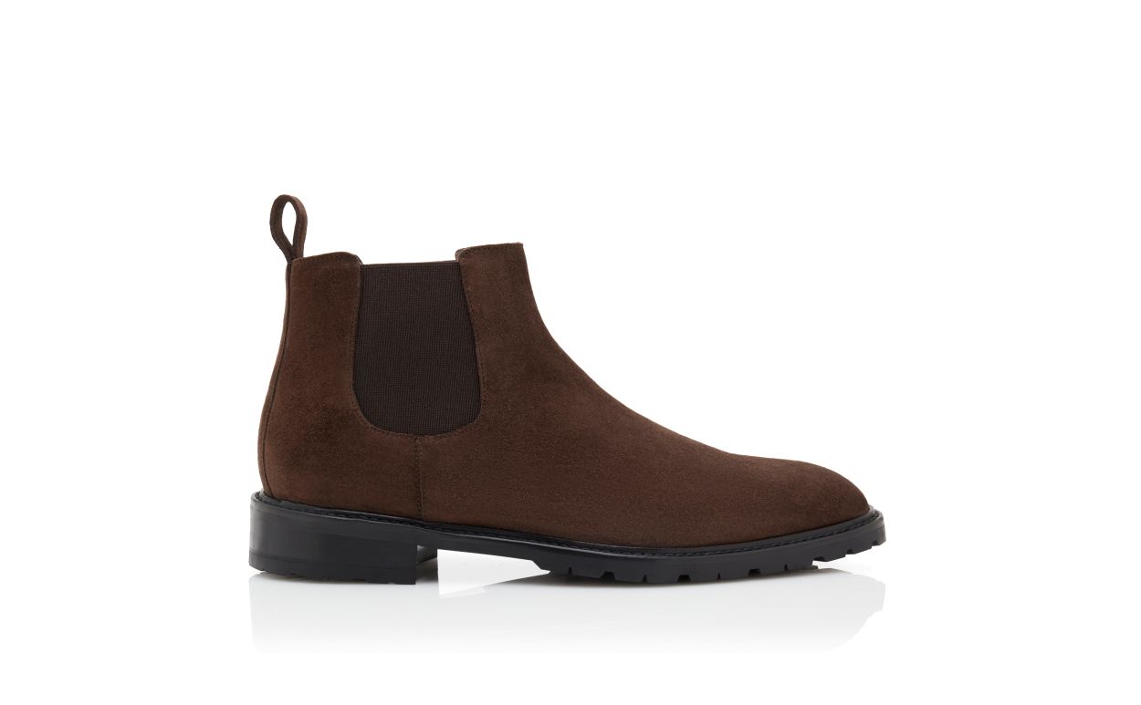 Botas de tobillo de ante marrón
