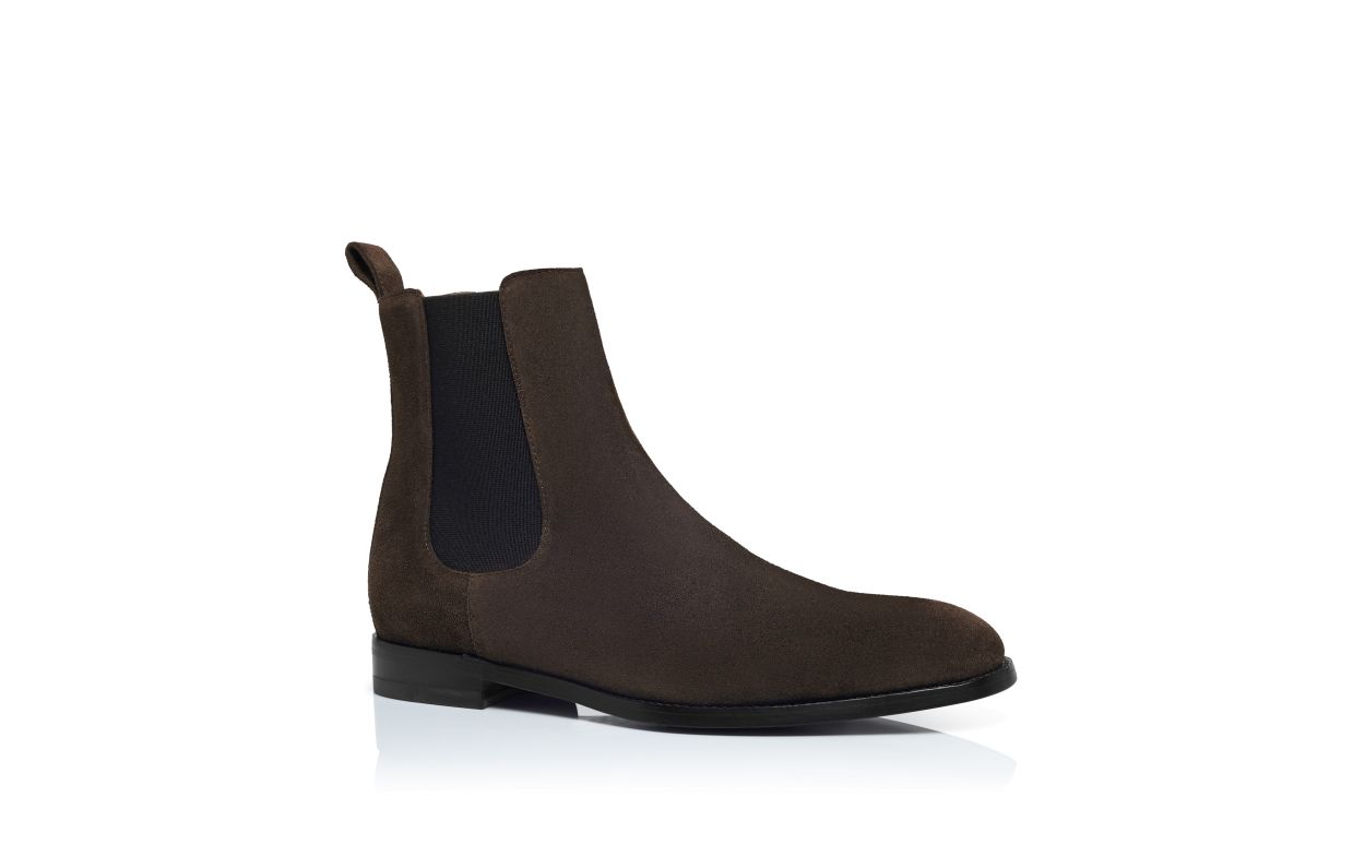 Botas de tobillo de ante marrón