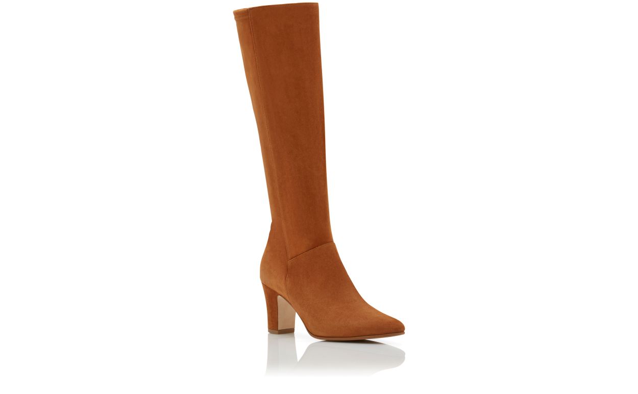 Botas altas hasta la rodilla de ante marrón