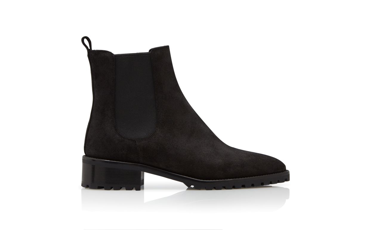 Botas Chelsea de Gamuza Negra