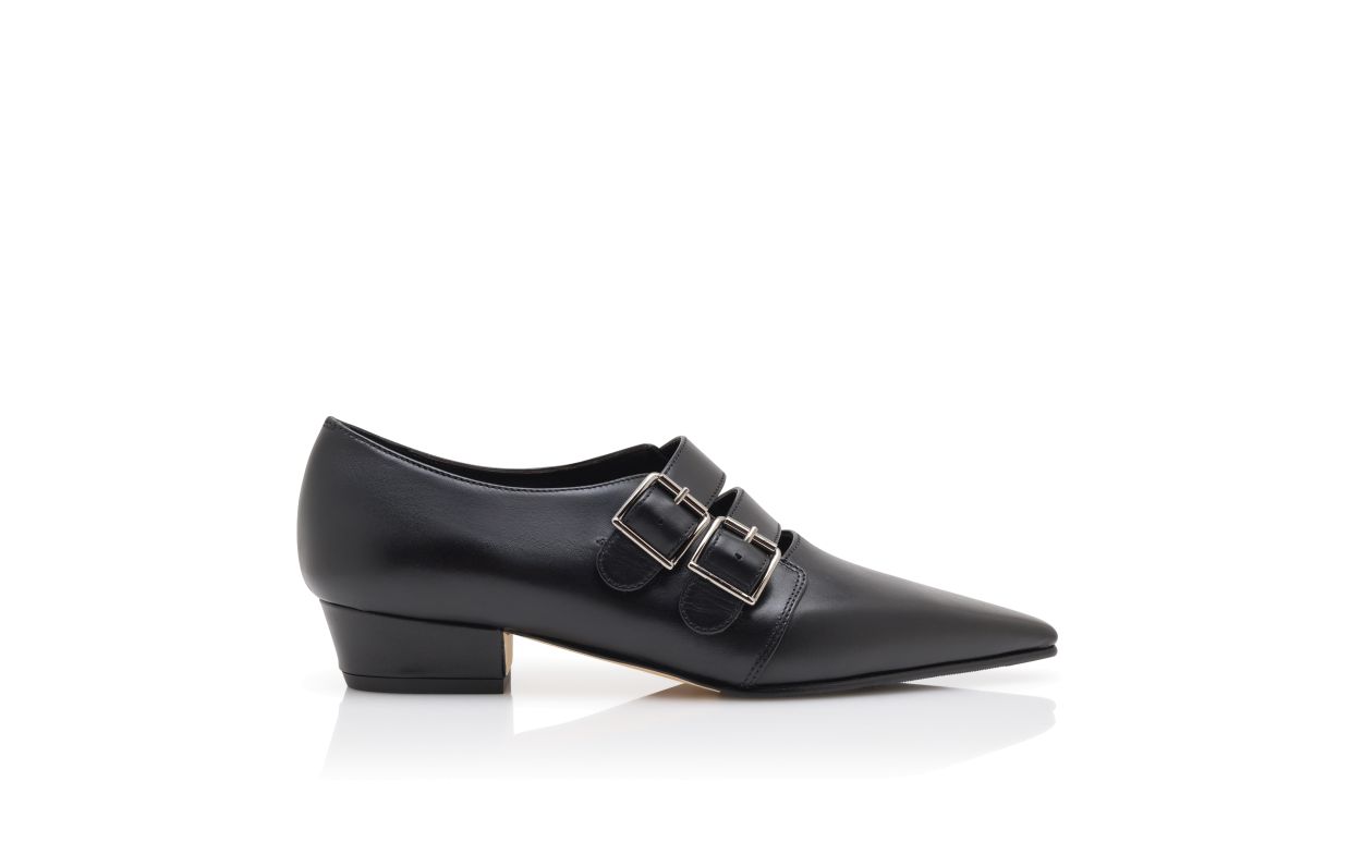Botines de cuero de becerro negro