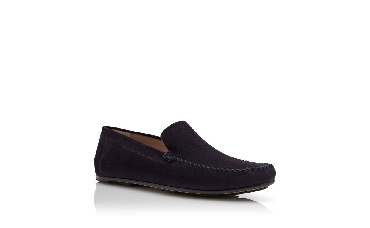 Zapatillas de ante azul marino