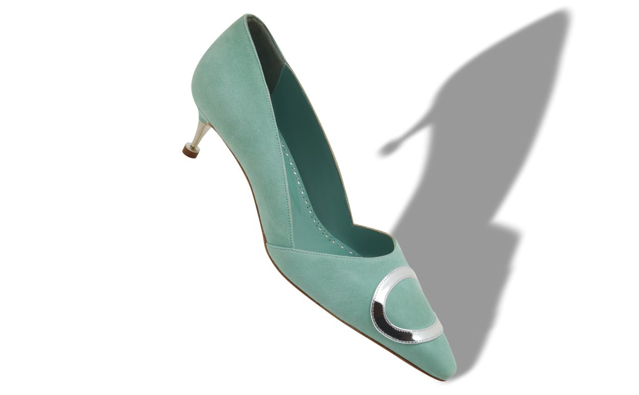 Zapatillas de Piel de Cabra Verde