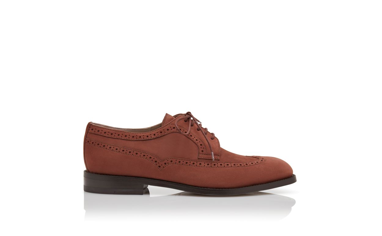 Oxfords de Gamuza Marrón con Cordones