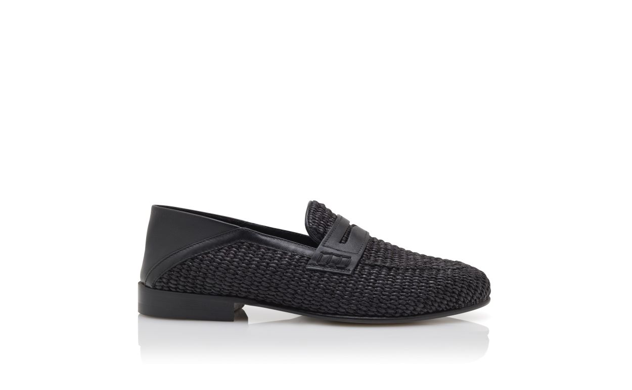 Zapatillas Penny de Raffia Negro