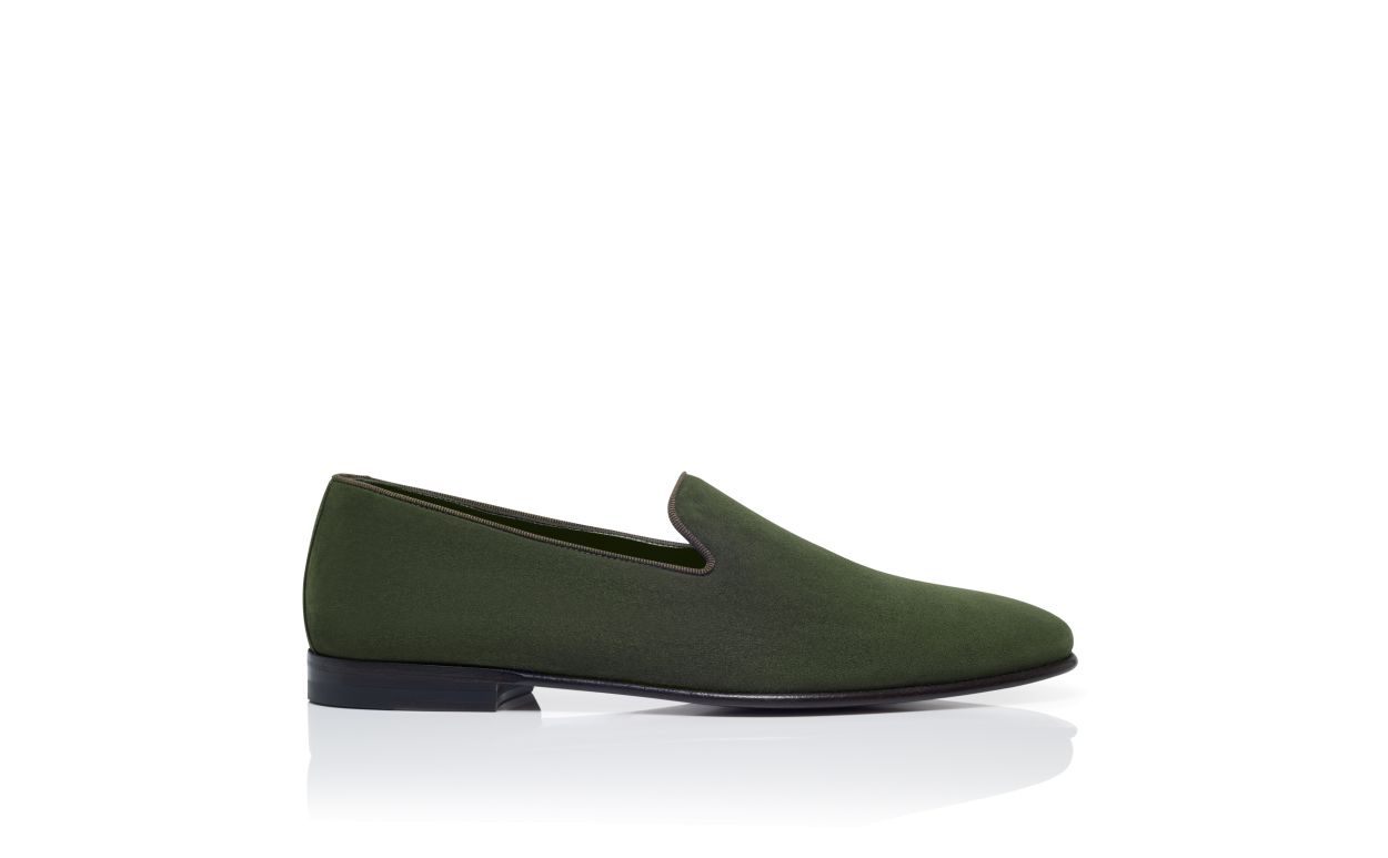 Zapatillas de Piel de Cabrito Verdes