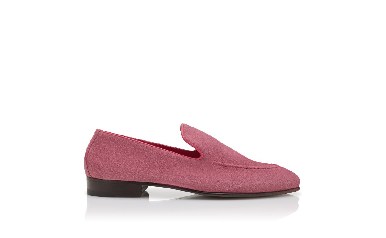 Zapatillas de ante rosa oscuro