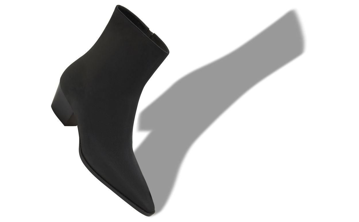 Botas de tobillo de nubuck negro