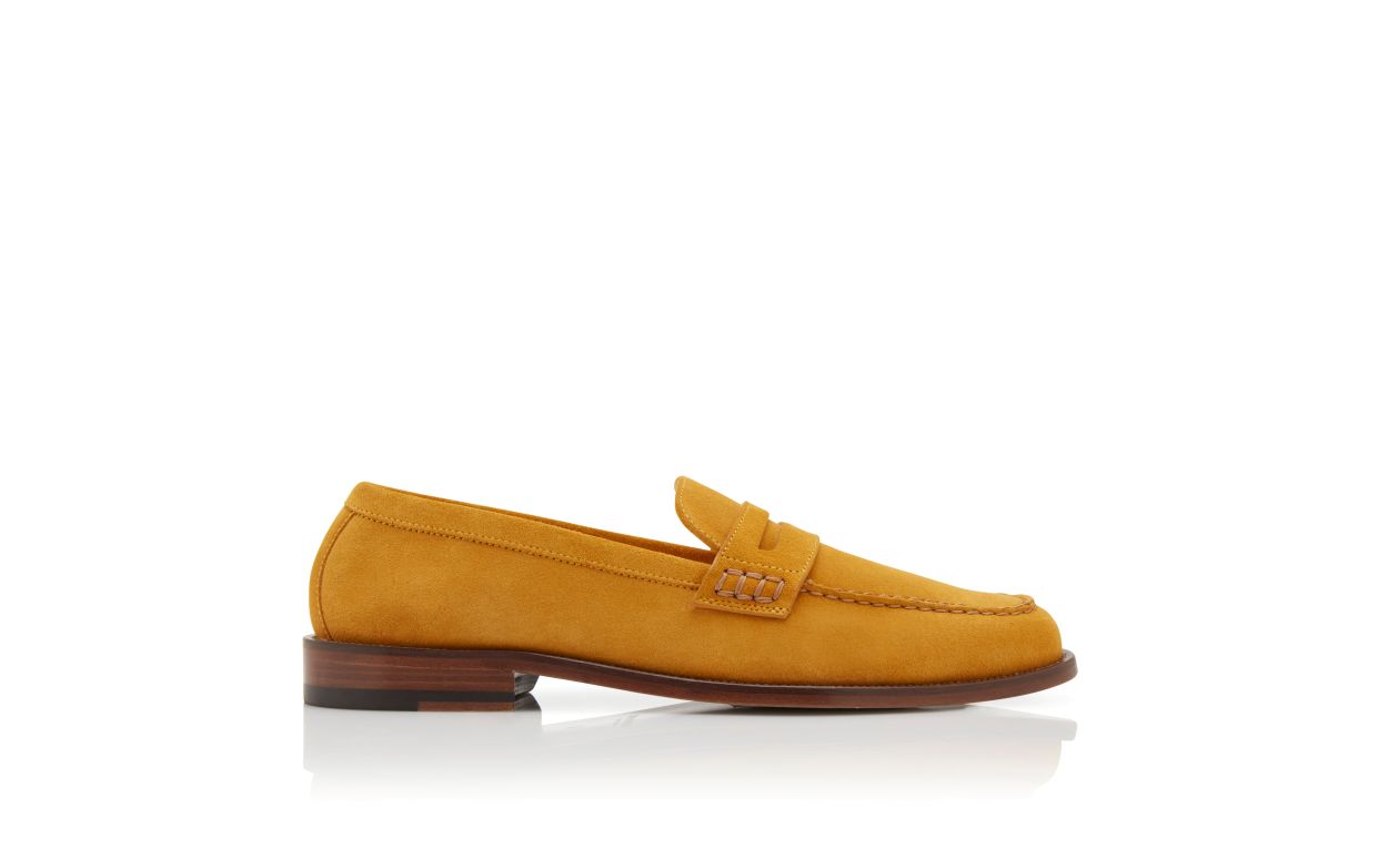 Zapatillas de cuero de cabra amarillas