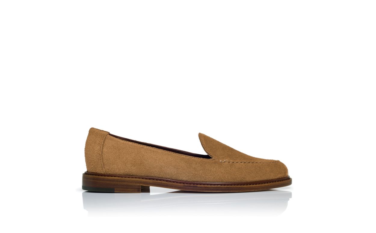 Zapatillas de Tela de Becerro Marrón