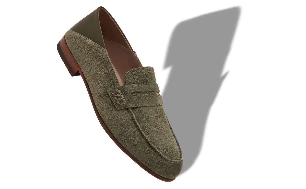 Zapatillas de cuero de cabra beige con cordones