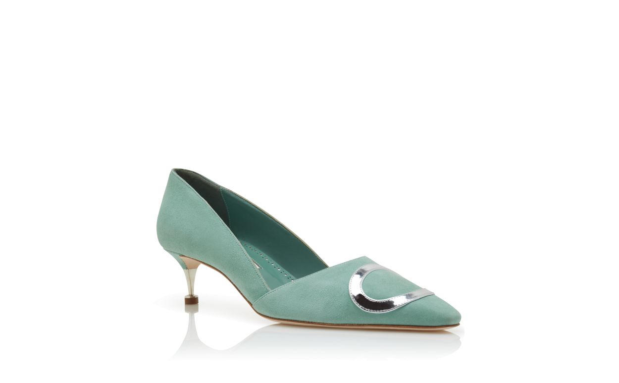 Zapatillas de Piel de Cabra Verde