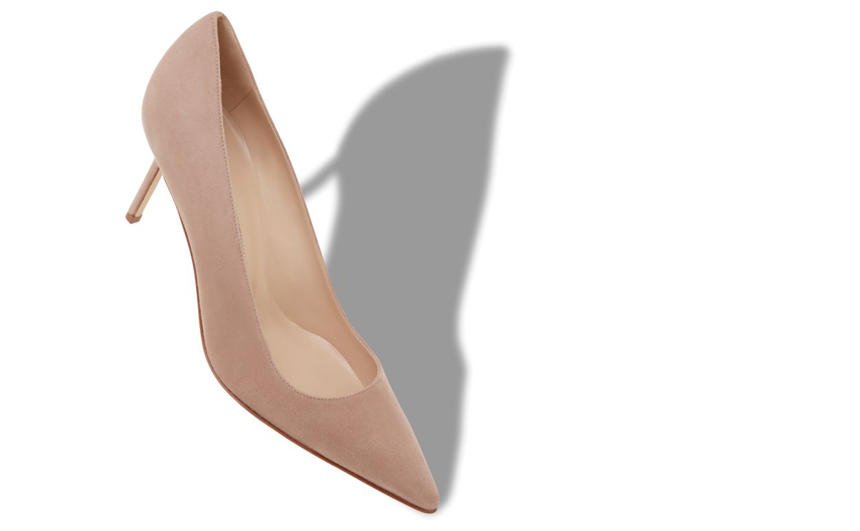 Zapatillas de Piel de Cabra Beige Claro